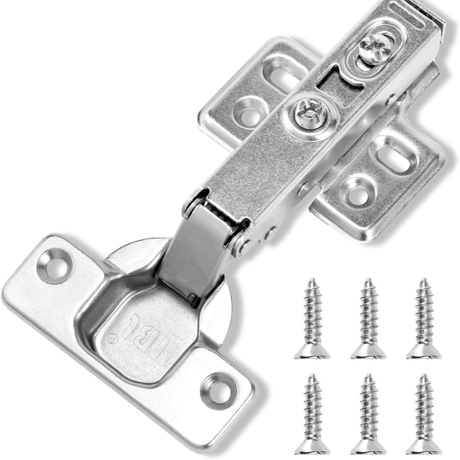 Full Overlay Soft Close Cabinet Hinges, 2 Pack, detail view