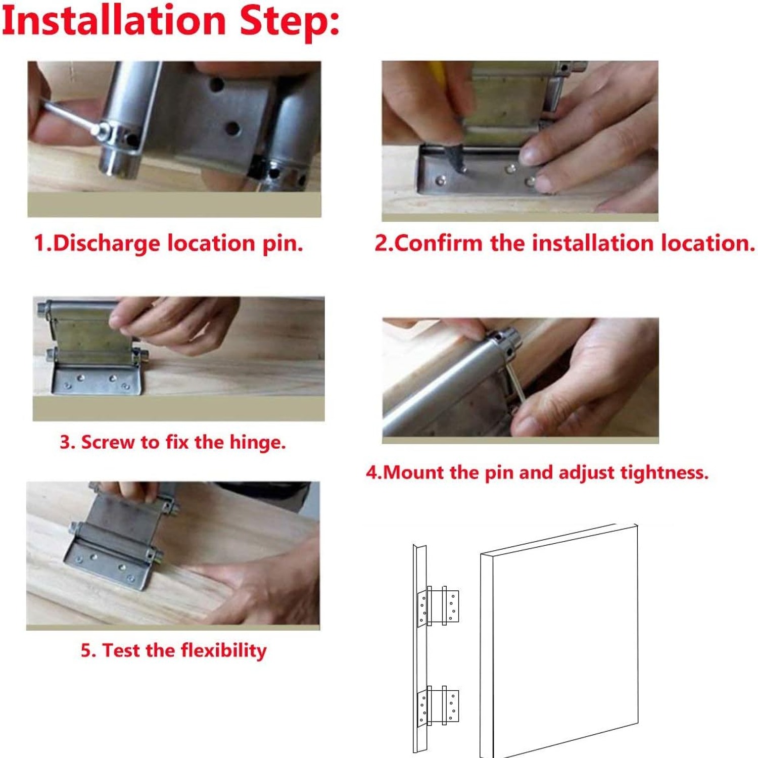 Auto-plaza Double Action Spring Hinges: image 6