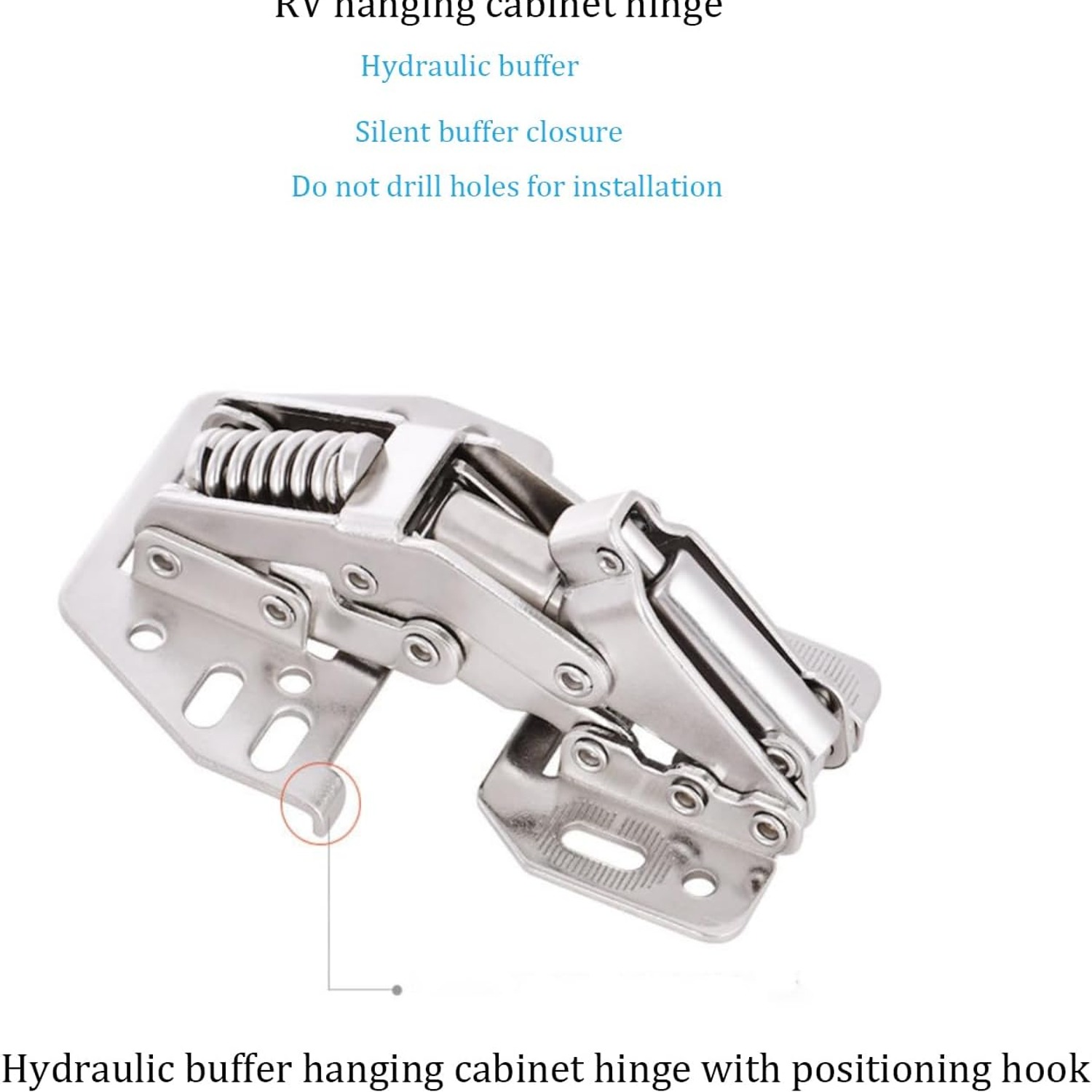 MTSmart Soft Close RV Cabinet Hinges, Pack of 4