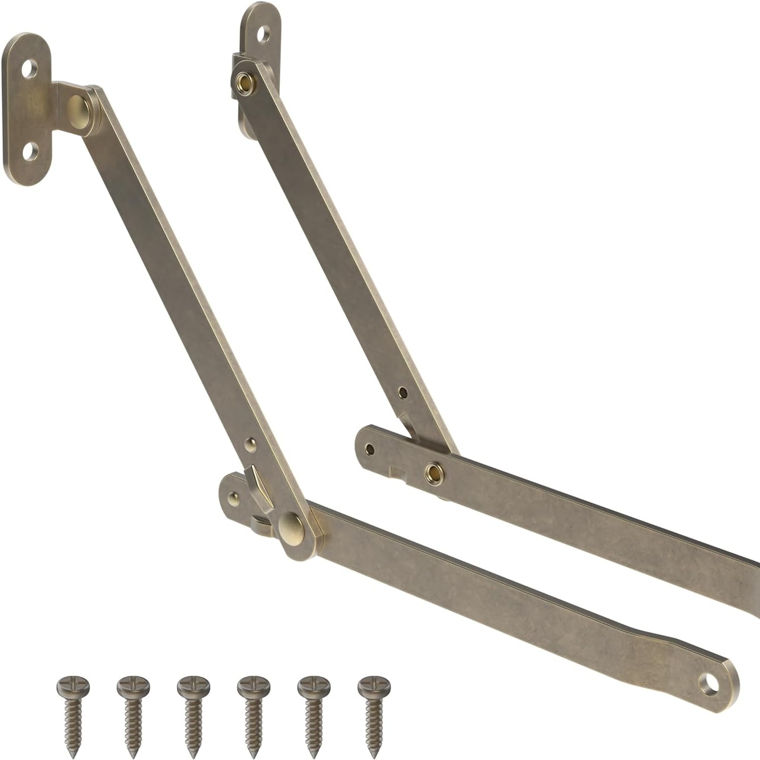 Brass Plated Left and Right Lid Stay Supports: image 6